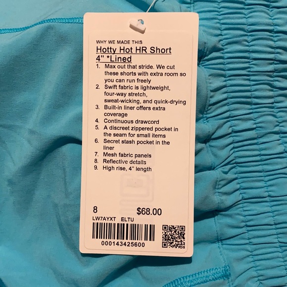 Lululemon Hotty Hot High Rise 4” shorts. - Picture 8 of 8